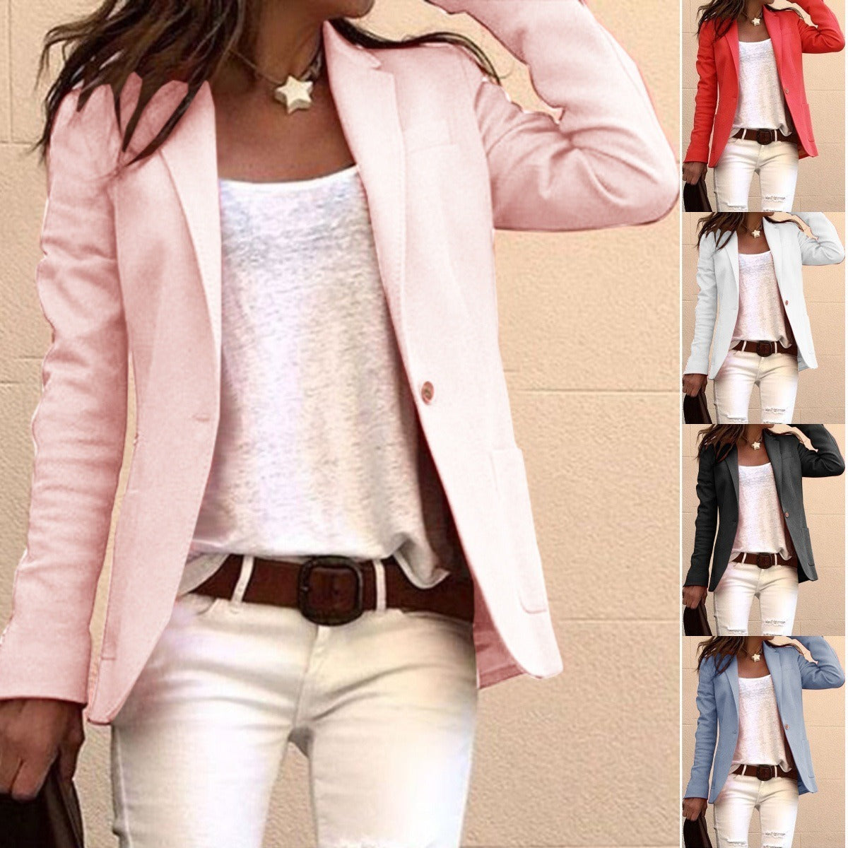 Candy colored long sleeved small Jacket - runwayfashionista.com