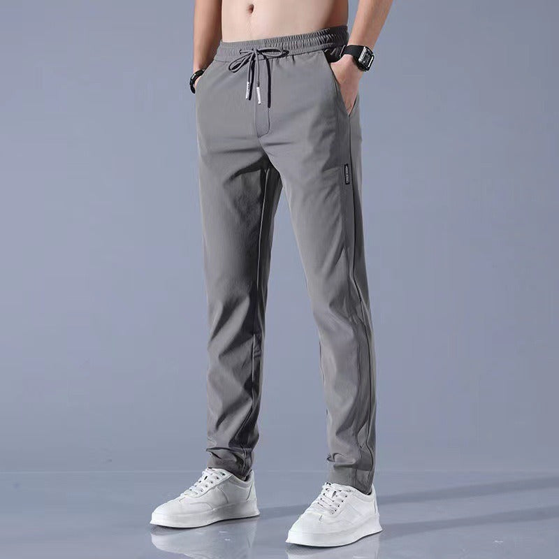 Elastic breathable straight leg oversized sports pants - runwayfashionista.com