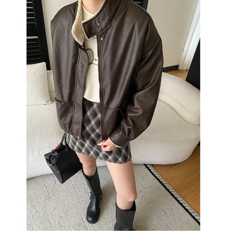 Bold PU Leather Jacket: Style Meets Comfort