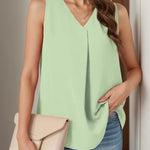Loose Sleeveless Top - runwayfashionista.com