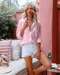 Long Sleeve Button Up Shirt - runwayfashionista.com