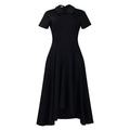 High-Waist A-Line Midi Dress