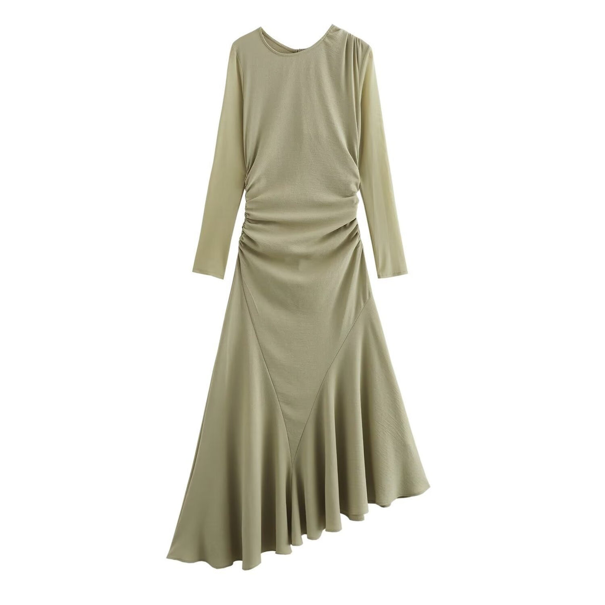 Midi Irregular Long Sleeve Dress