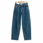 Step out boldly in these vintage high-waist wide-leg jeans that blend classic style with confident flair.