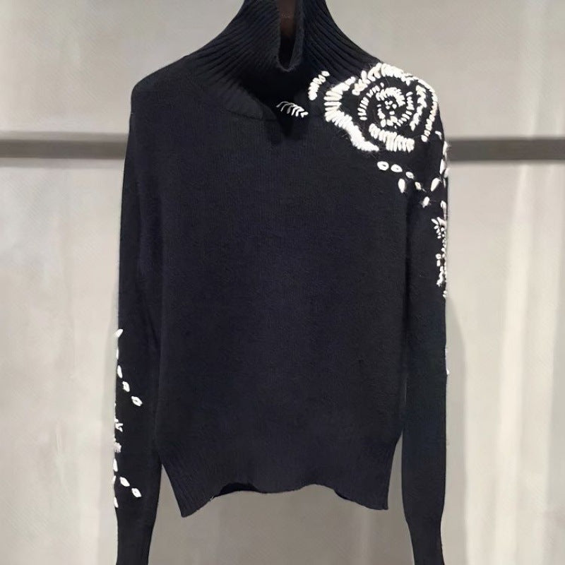 Niche Design High Neck Sweater