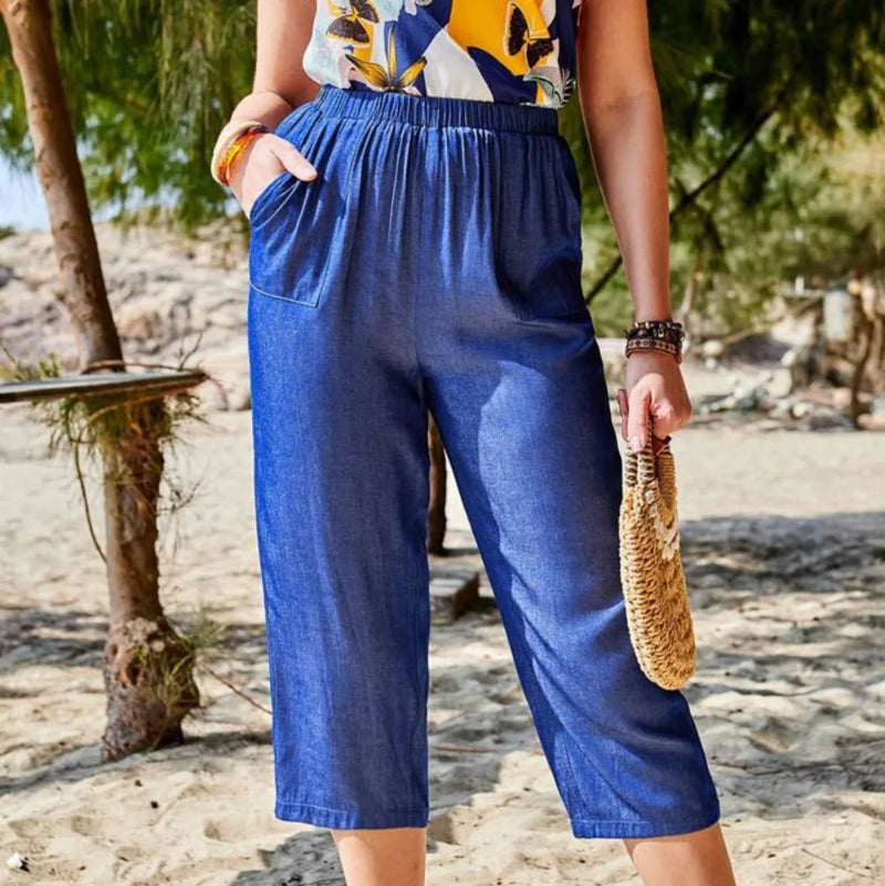 Loose and Fashionable Casual Pocket Pants - runwayfashionista.com