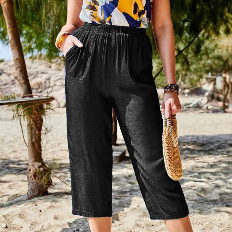 Loose and Fashionable Casual Pocket Pants - runwayfashionista.com