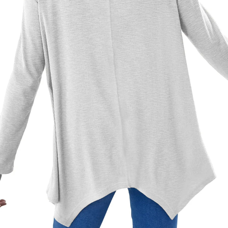 V-Neck Long Sleeve T-Shirt - runwayfashionista.com