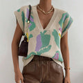 V-neck Temperament Knitted Vest