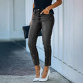 High Waist Stretch Streetwear Vintage Jeans - runwayfashionista.com