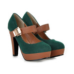 Wide-leg Platform High Heels