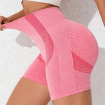 High Waist Active Shorts - runwayfashionista.com