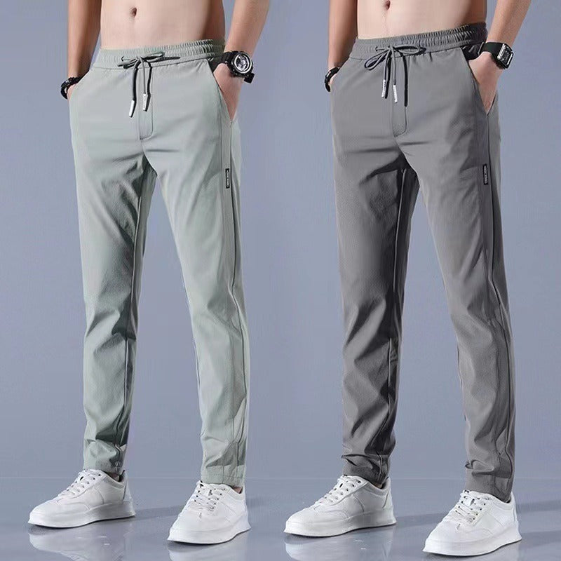 Elastic breathable straight leg oversized sports pants - runwayfashionista.com