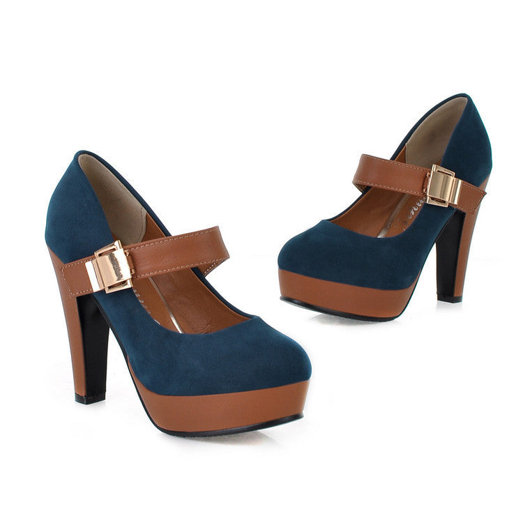 Wide-leg Platform High Heels