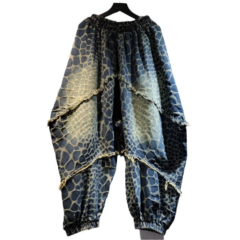 Loose Printed Harem Pants