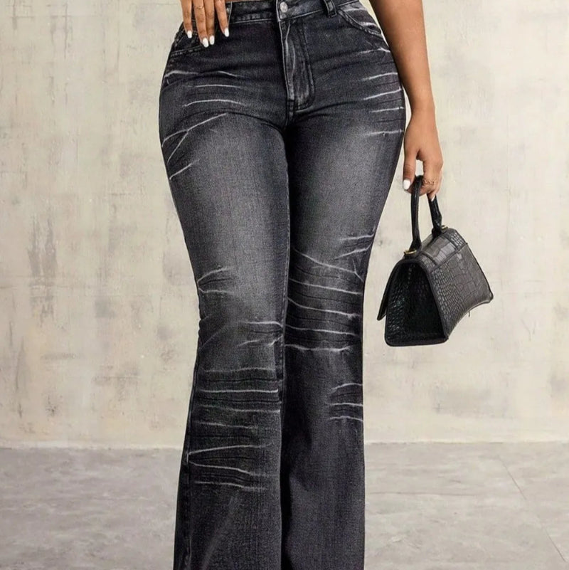 High Waist Bootcut Jeans