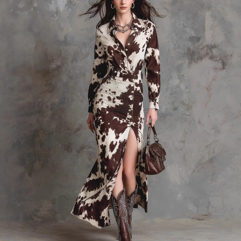 Long Sleeved Irregular Midi: Defy Convention