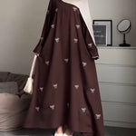 Butterfly Knot Embroidered MidiDress