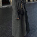 Striped Long Fashionable Coat