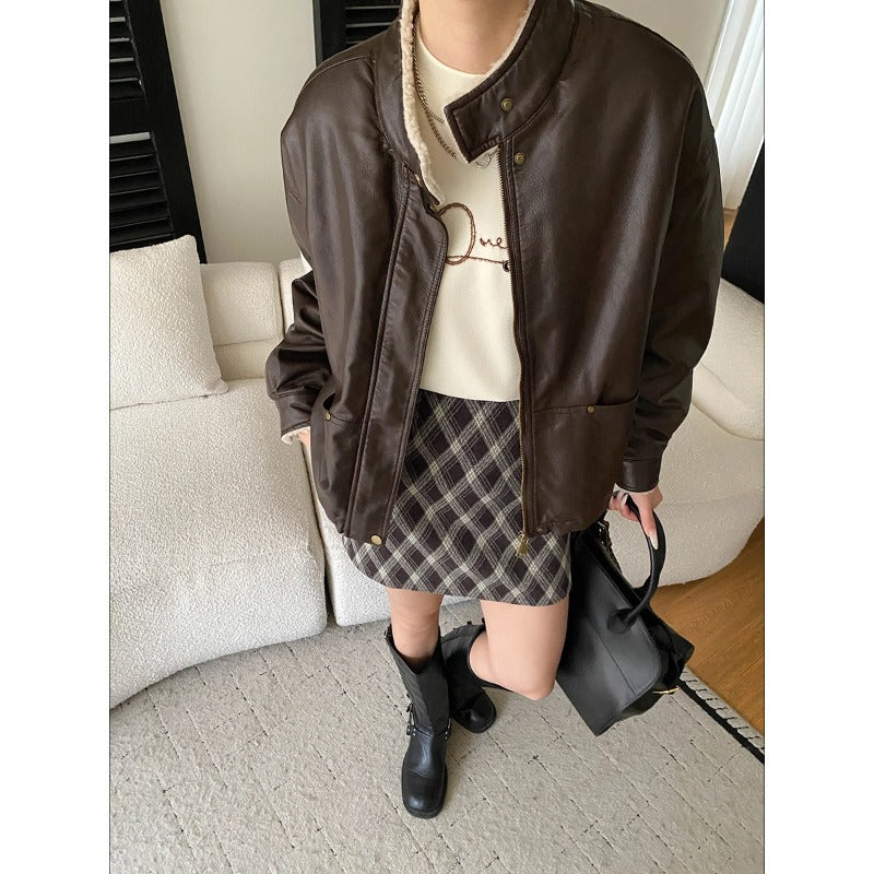 Bold PU Leather Jacket: Style Meets Comfort