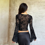 Bold Black Square Neck Top