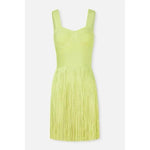 Tight Shoulder Strap Tassel Mini Dress