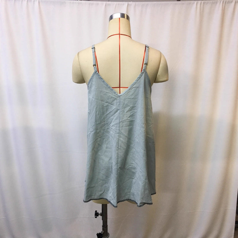 The Bohemian Revival: Vintage Printed Patchwork Strapless Top - blue