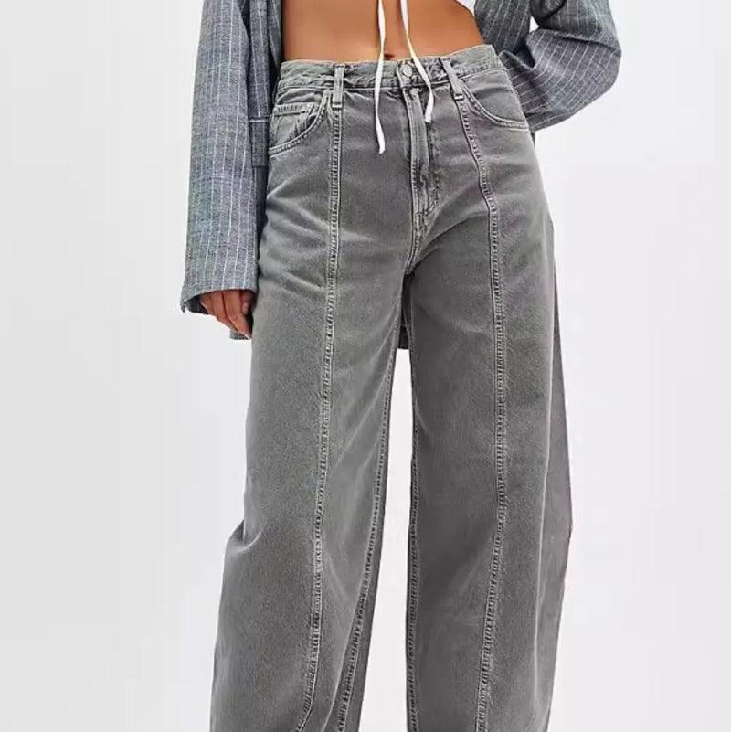 Wide Leg Jeans with Pockets