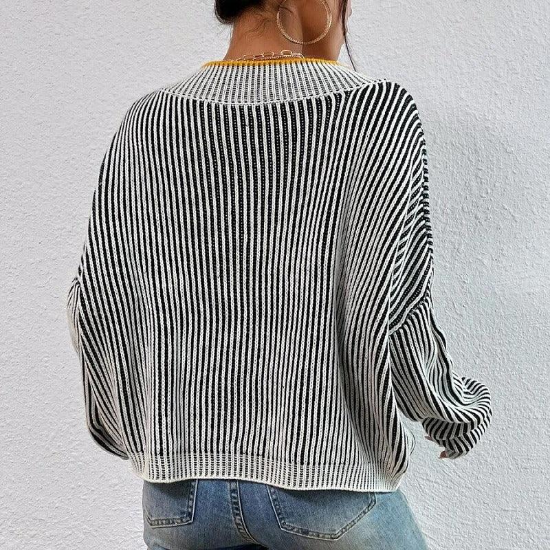 Striped Contrasting Sweater