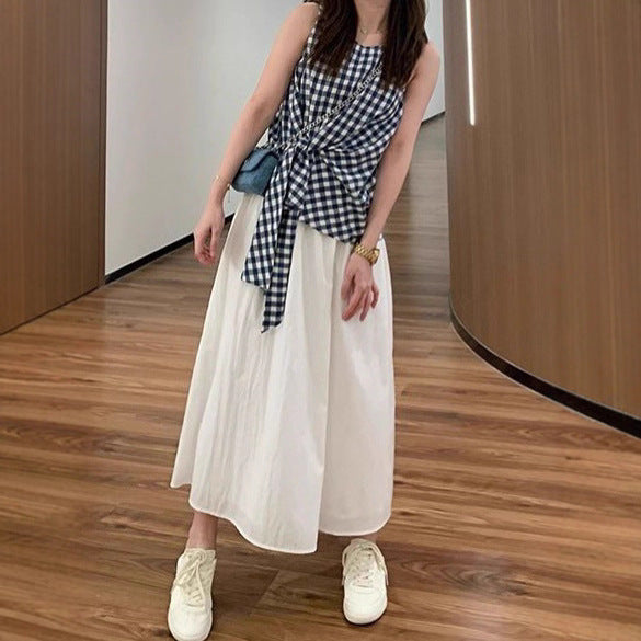 High-Waisted Midi Skirt