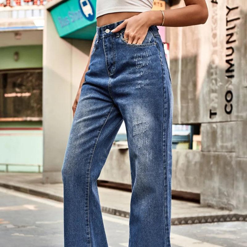 High Rise bootcut jeans - runwayfashionista.com