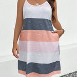 Bold Curves: Printed Camisole Plus Size Dress