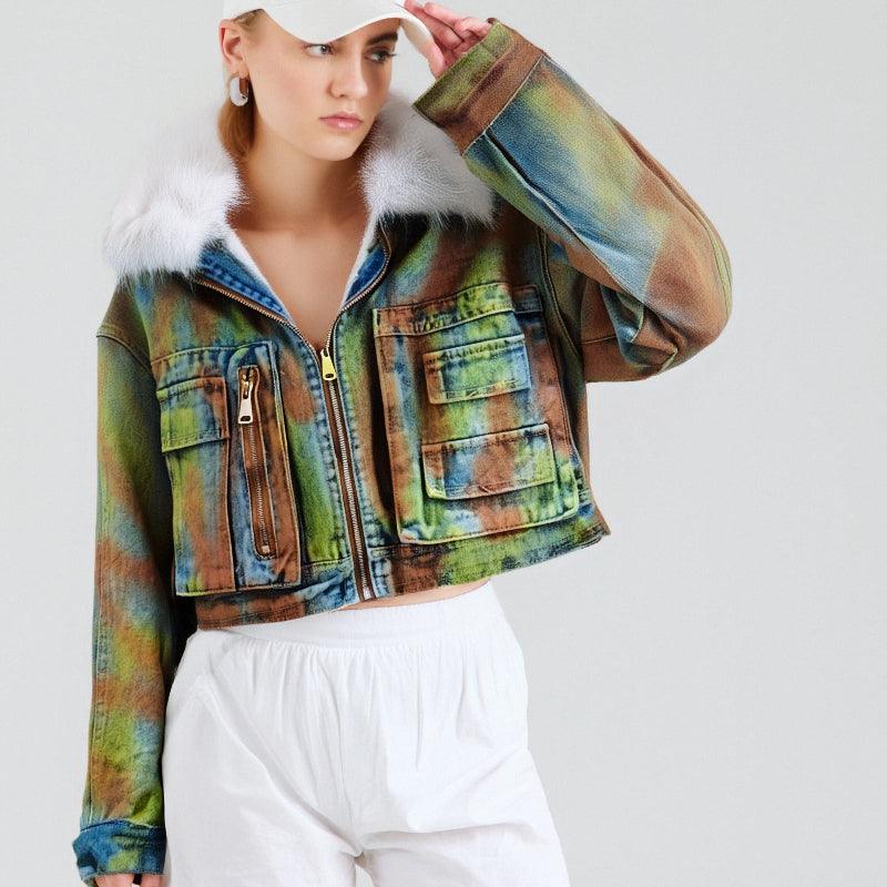 Fleecy Shorty Denim Jacket