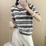 Casual Striped Knit Top - Style & Comfort Combined