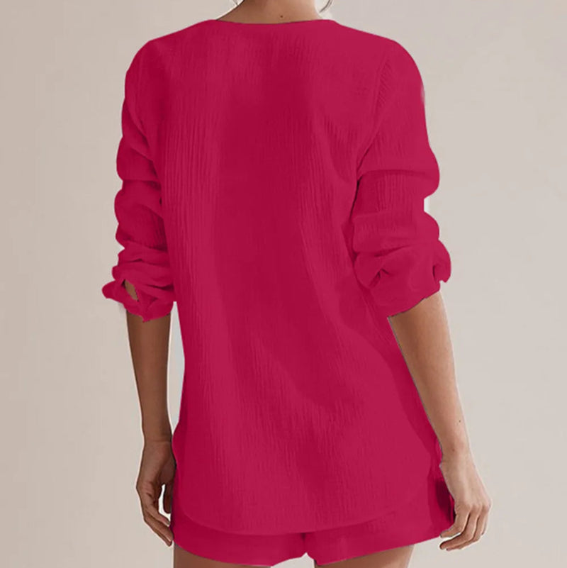 Summer Pajamas Made of Pure Cotton Gauze - runwayfashionista.com