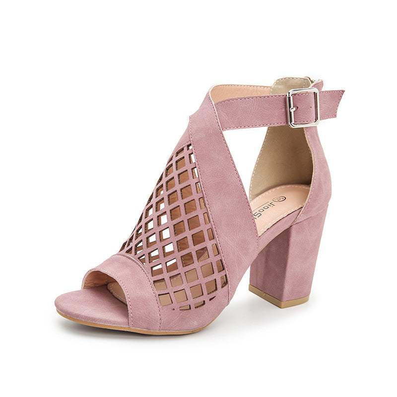Fish Mouth Sandals - pink