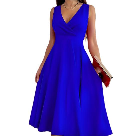 Sleeveless midi dress - runwayfashionista.com