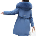 Big Fur Collar with Fleece Jacket