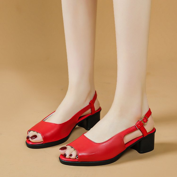 Fish Mouth Open-Toe Sandals - runwayfashionista.com