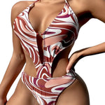 One Piece Printed Swimsuit
