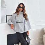 Elegant Woolen Cape Coat: Pure Sophistication - runwayfashionista.com