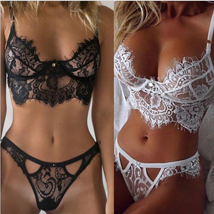 Lace bra g-string set - runwayfashionista.com