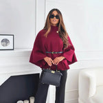 Elegant Woolen Cape Coat: Pure Sophistication - runwayfashionista.com