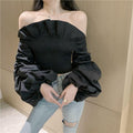 Off Shoulder Crop Top - runwayfashionista.com