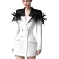 Long sleeve double breasted blazer -runwayfashionista.com