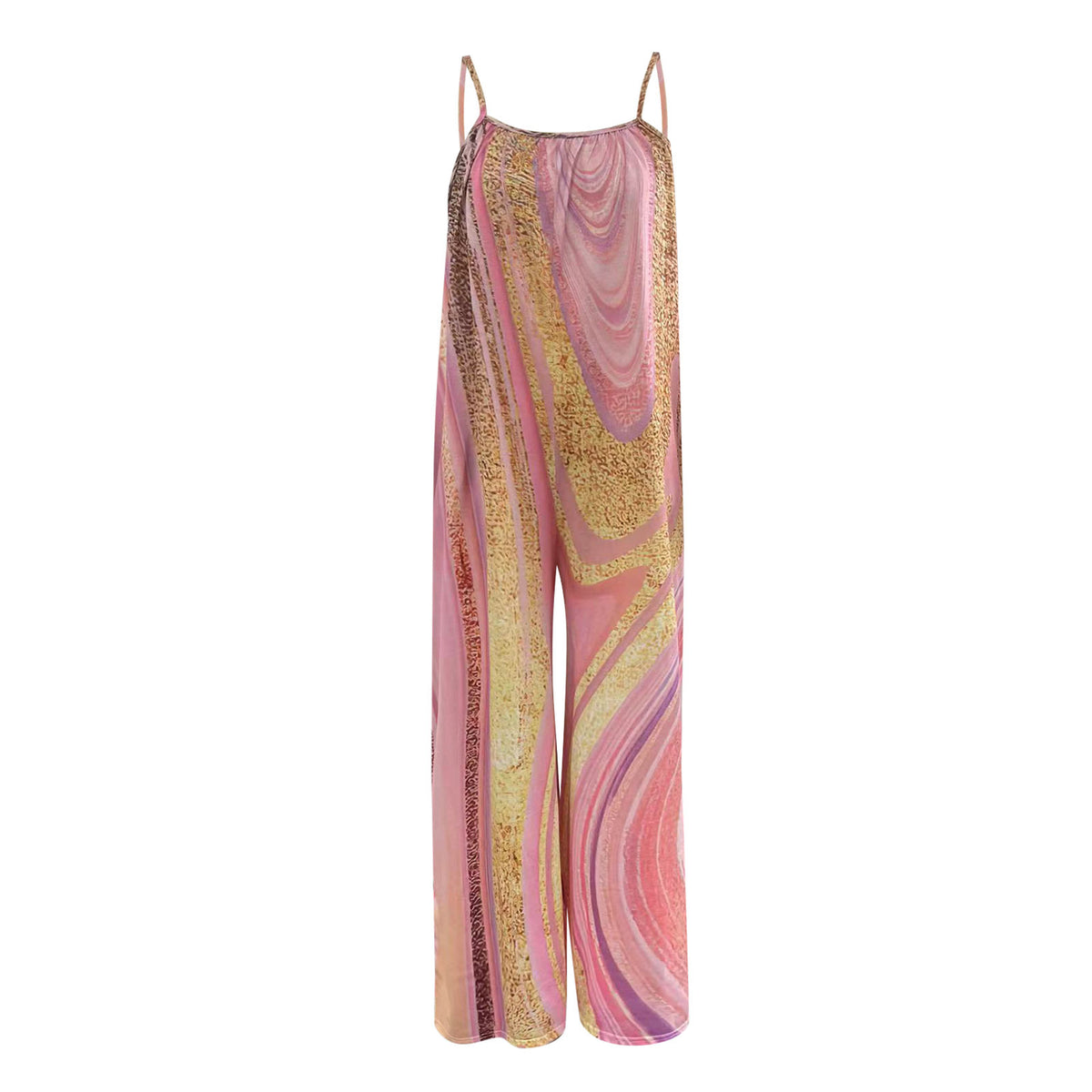 Camisole Jumpsuit Tie Dye Wide Leg - runwayfashionista.com