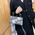 Chic Snakeskin Print PU Leather Crossbody Bag - runwayfashionista.com