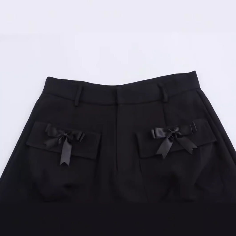 High Waist Bow Shorts