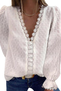 Long Sleeved Chiffon Shirt - runwayfashionista.com