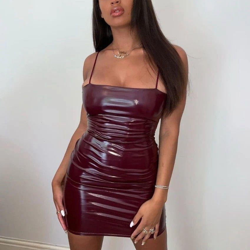 This bold waist bag dress fuses style and function, making a fearless statement wherever you go.